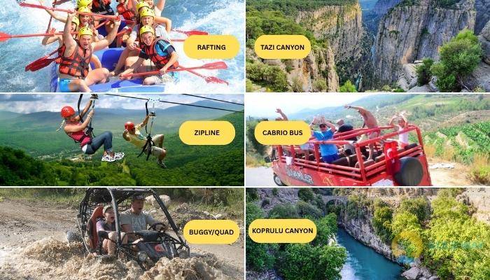 КОМБО РАФТИНГ ТАЗЫ 6 В 1 ИЗ АЛАНИИ - ЭКСКУРСИИ В АЛАНИИ