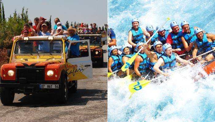 RAFTING AND JEEP SAFARI FROM SIDE - EXCURSIONS IN SIDE