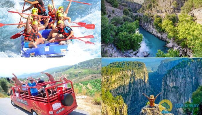 RAFTING OCH TAZI CANYON FRN ANTALYA 4 I 1 - UTFLYKTER I ANTALYA