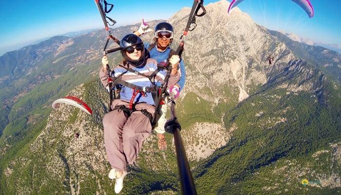 SKRYDIS PARASPARNIU ANTALIJOJE - EKSKURSIJOS ANTALIJOJE