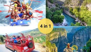 RAFTING AND TAZI CANYON FROM SIDE